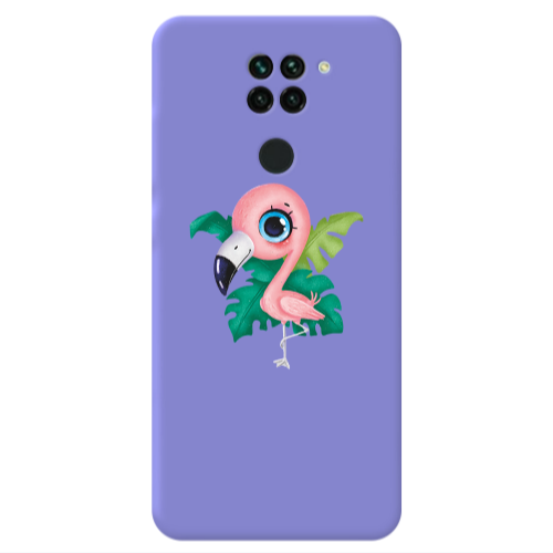 Xiaomi Redmi Note 9 Swan Purple Colored Silicone TPU Θήκη