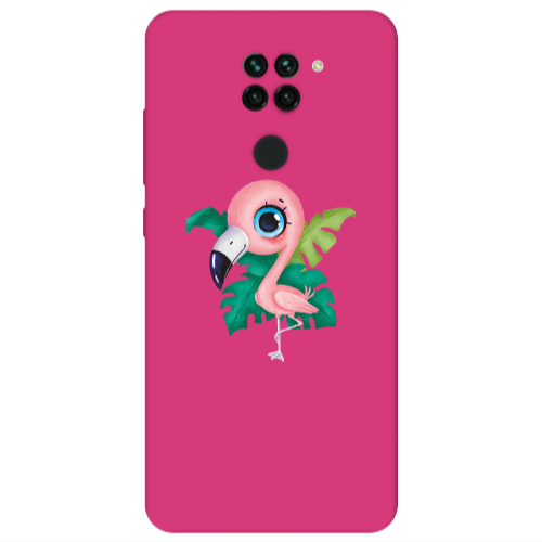 Xiaomi Redmi Note 9 Swan Fuchsia Colored Silicone TPU Θήκη