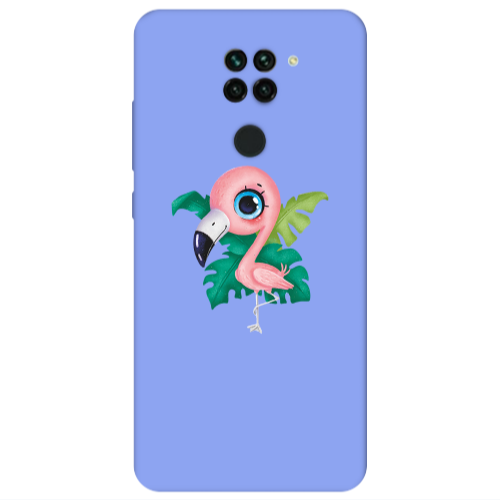 Xiaomi Redmi Note 9 Swan Light Purple Colored Silicone TPU Θήκη