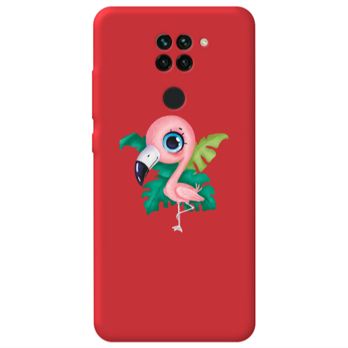 Xiaomi Redmi Note 9 Swan Red Colored Silicone TPU Θήκη