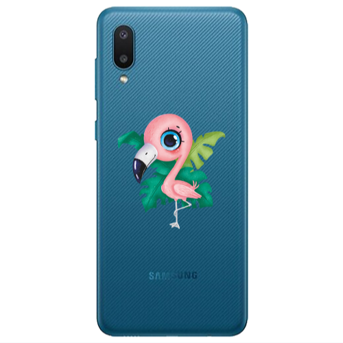 Samsung A02 Swan Transparent Silicone TPU Θήκη