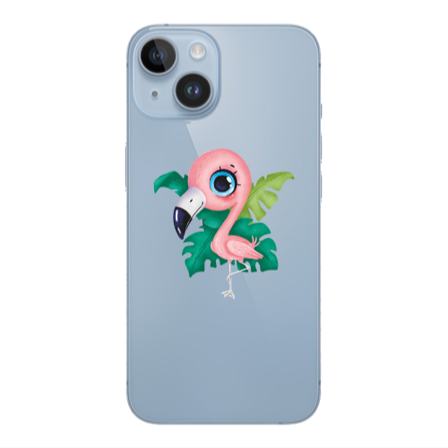 Apple iPhone 14 Plus Swan Transparent Silicone TPU Θήκη