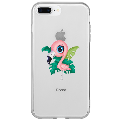 Apple iPhone 7 Plus Swan Transparent Silicone TPU Θήκη