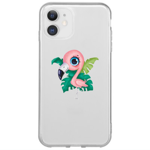 Apple iPhone 12 Mini Swan Transparent Silicone TPU Θήκη