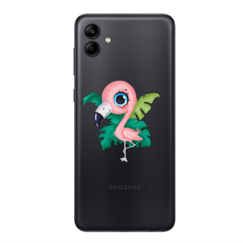 Samsung A04 Swan Transparent Silicone TPU Θήκη