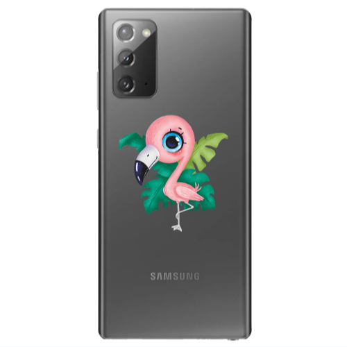 Samsung Note 20 Swan Transparent Silicone TPU Θήκη