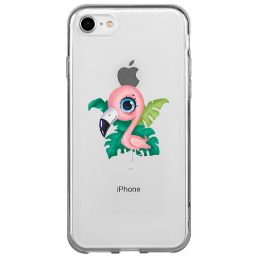 Apple iPhone SE 2020 Swan Transparent Silicone TPU Θήκη