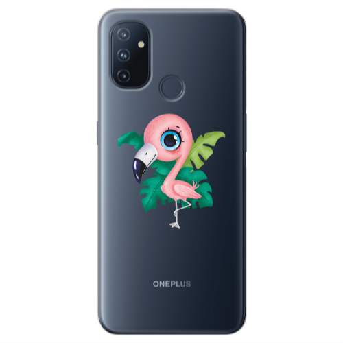 Oneplus Nord 100 Swan Transparent Silicone TPU Θήκη