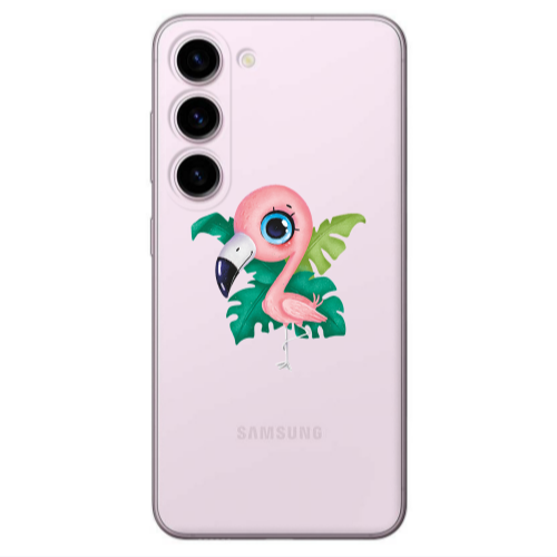 Samsung S23 Swan Transparent Silicone TPU Θήκη