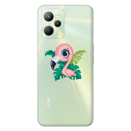 Realme C35 Swan Transparent Silicone TPU Θήκη