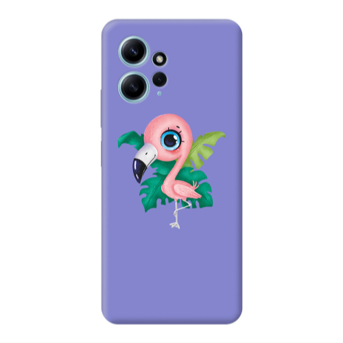 Xiaomi Redmi Note 12 4G Swan Purple Colored Silicone TPU Θήκη