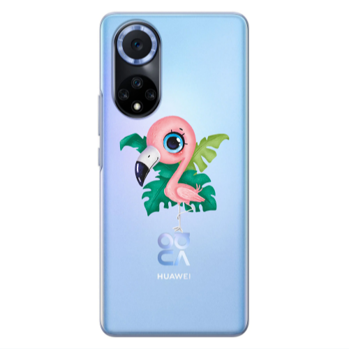 Huawei Nova 9 Swan Transparent Silicone TPU Θήκη