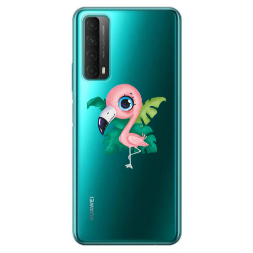 Huawei P Smart 2021 Swan Transparent Silicone TPU Θήκη