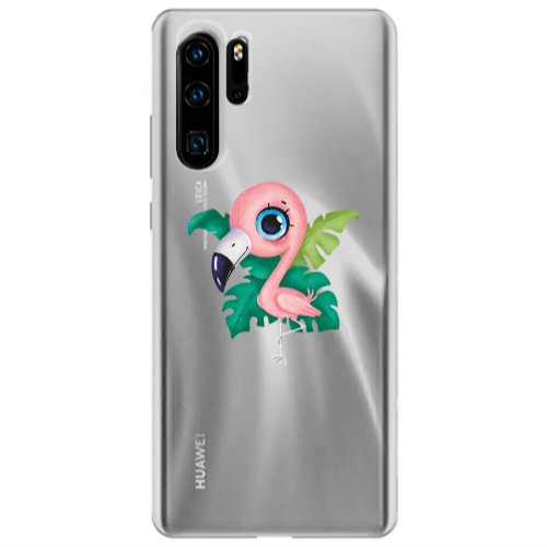 Huawei P30 Pro Swan Transparent Silicone TPU Θήκη