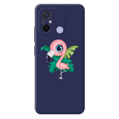 Xiaomi Redmi 12C Swan Dark blue Colored Silicone TPU Θήκη