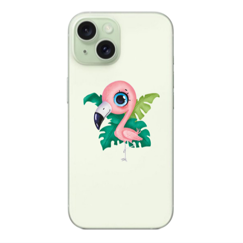 Apple iPhone 15 Swan Transparent Silicone TPU Θήκη