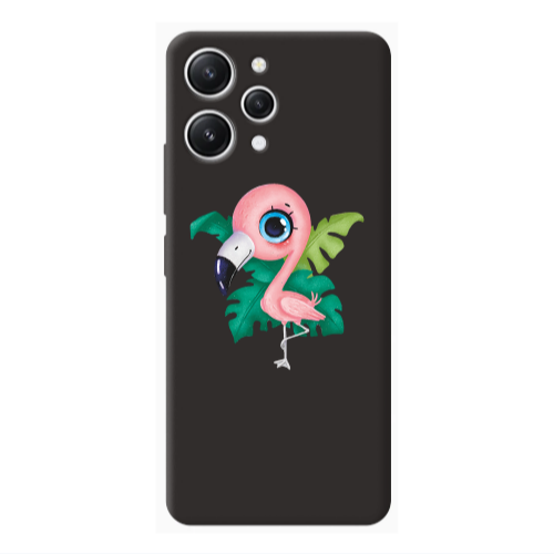 Xiaomi Redmi 12 Swan Black Colored Silicone TPU Θήκη