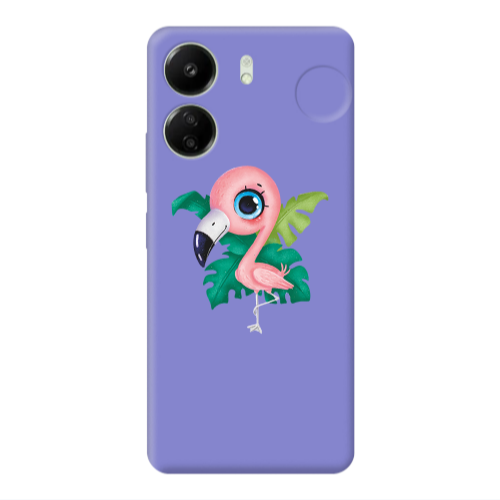 Xiaomi Redmi 13C Swan Purple Colored Silicone TPU Θήκη