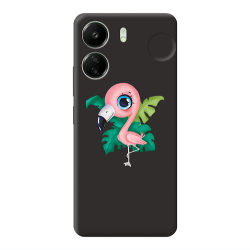 Xiaomi Redmi 13C Swan Black Colored Silicone TPU Θήκη