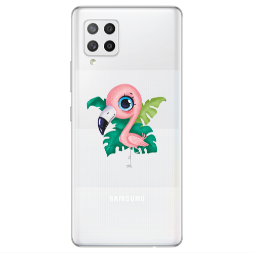 Samsung A42 5G Swan Transparent Silicone TPU Θήκη