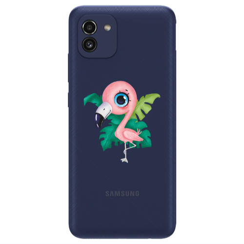 Samsung A03 Swan Transparent Silicone TPU Θήκη