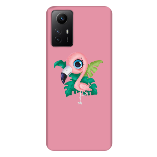 Xiaomi Redmi Note 12s Swan Pink Colored Silicone TPU Θήκη