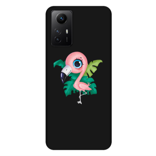 Xiaomi Redmi Note 12s Swan Black Colored Silicone TPU Θήκη