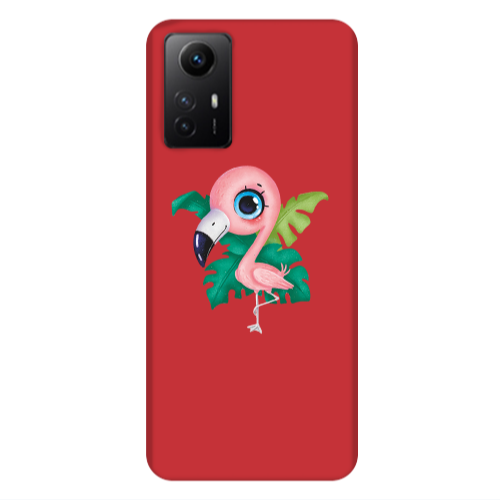 Xiaomi Redmi Note 12s Swan Red Colored Silicone TPU Θήκη