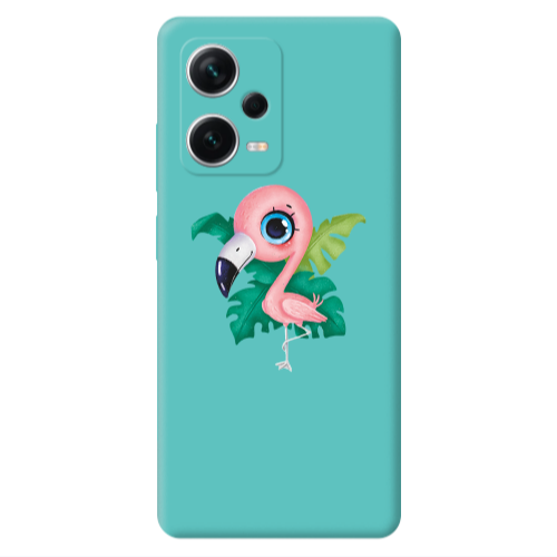 Xiaomi Poco X5 Swan Turquoise Colored Silicone TPU Θήκη