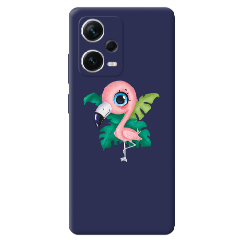 Xiaomi Poco X5 Swan Dark blue Colored Silicone TPU Θήκη