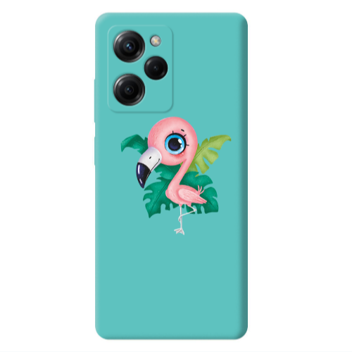 Xiaomi Poco X5 Pro Swan Turquoise Colored Silicone TPU Θήκη