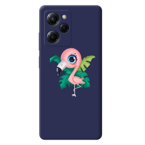 Xiaomi Poco X5 Pro Swan Dark blue Colored Silicone TPU Θήκη