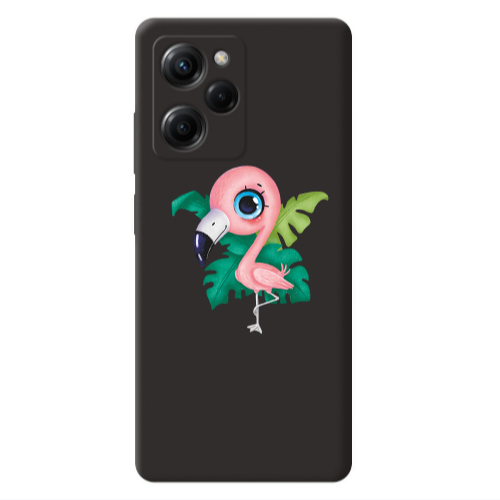 Xiaomi Poco X5 Pro Swan Black Colored Silicone TPU Θήκη