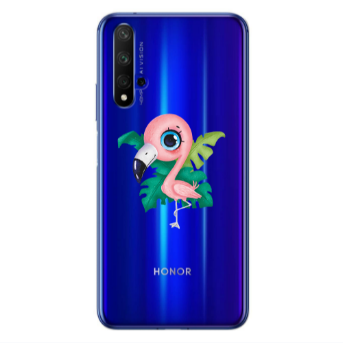 Huawei Nova 5 T Swan Transparent Silicone TPU Θήκη