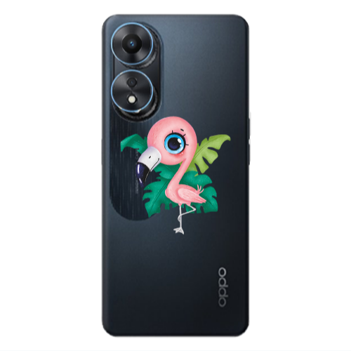 Oppo A 98 Swan Transparent Silicone TPU Θήκη