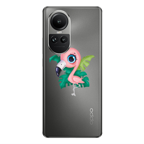 Oppo Reno10 5G Swan Transparent Silicone TPU Θήκη