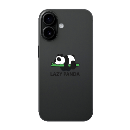 Apple Iphone 16 plus Lazy panda Transparent Silicone TPU Θήκη