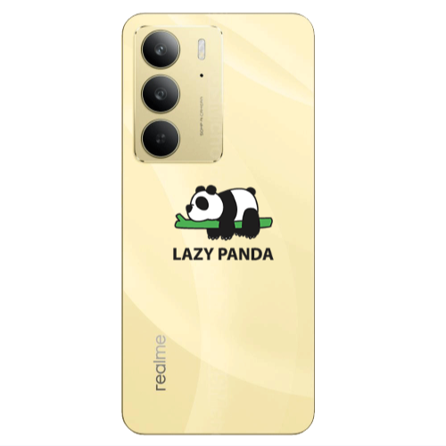 Realme C 75 Lazy panda Transparent Silicone TPU Θήκη
