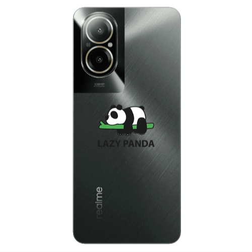 Realme C67 Lazy panda Transparent Silicone TPU Θήκη