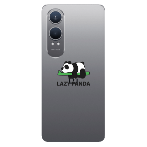 Oneplus Nord Ce 4 lite Lazy panda Transparent Silicone TPU Θήκη