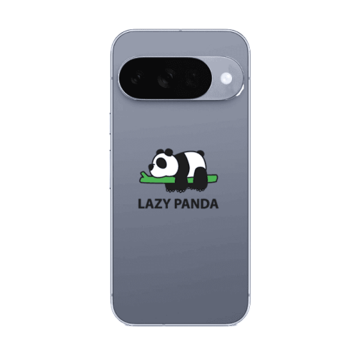 Google Pixel 10 Lazy panda Transparent Silicone TPU Θήκη