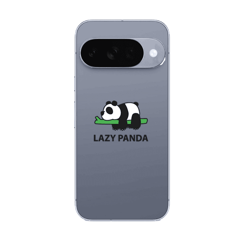 Google Pixel 10 Lazy panda Transparent Silicone TPU Θήκη