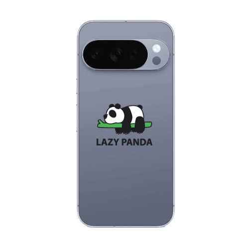 Google Pixel 10 Pro Lazy panda Transparent Silicone TPU Θήκη