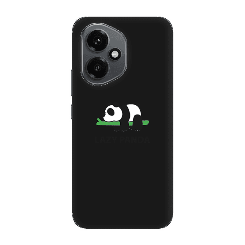 Honor Magic 400 Lazy panda Black Colored Silicone TPU Θήκη