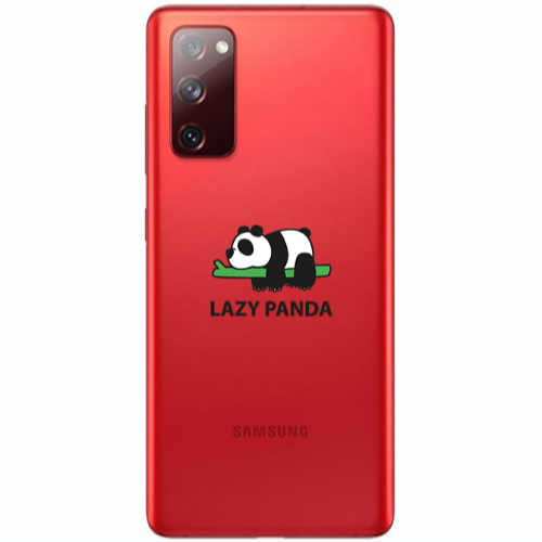 Samsung S20 FE Lazy panda Transparent Silicone TPU Θήκη