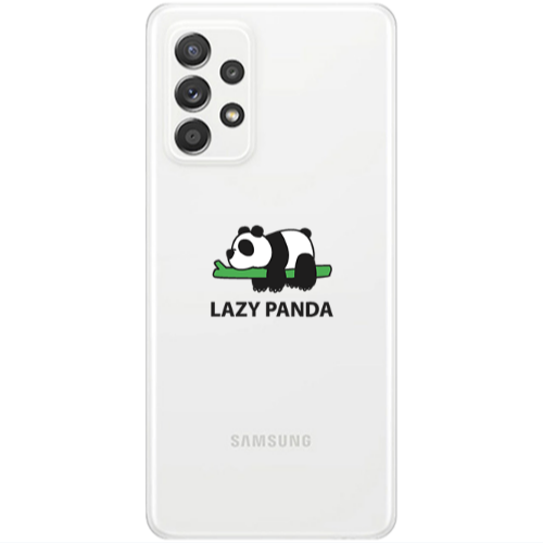 Samsung A53 Lazy panda Transparent Silicone TPU Θήκη