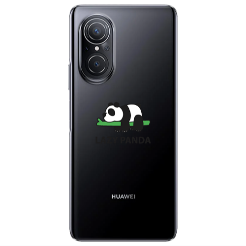 Huawei Nova 9 SE Lazy panda Transparent Silicone TPU Θήκη