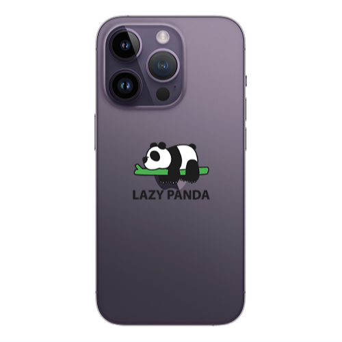 Apple iPhone 14 Pro  Lazy panda Transparent Silicone TPU Θήκη