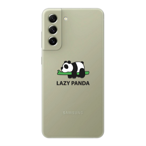 Samsung S21 PLUS Lazy panda Transparent Silicone TPU Θήκη
