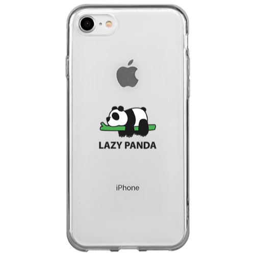Apple iPhone 7 Lazy panda Transparent Silicone TPU Θήκη